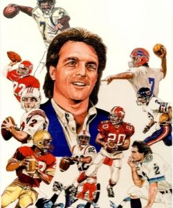 Illustration of Doug Flutie by Neal Portnoy