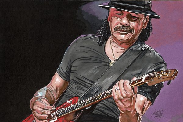 Carlos Santana Art Print Portnoy Gallery