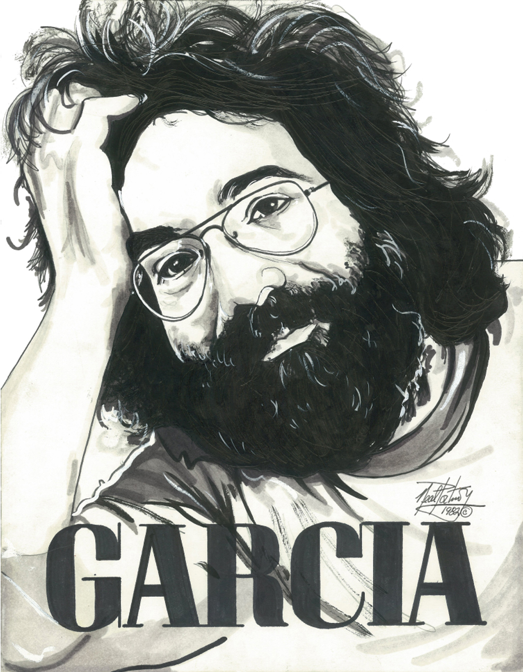 Easy Jerry Garcia Paintings Drawings Sketches for Beginner